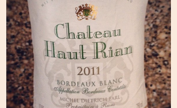Chateau Haut Rian Bordeaux Blanc